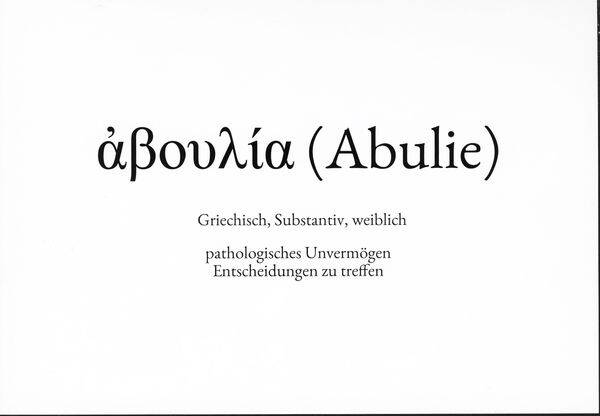 WS: Abulie