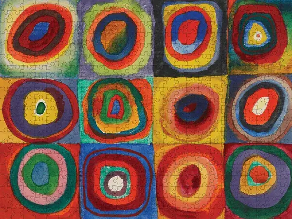 Kandinsky: Squares with Concentric Rings / 500 XXL