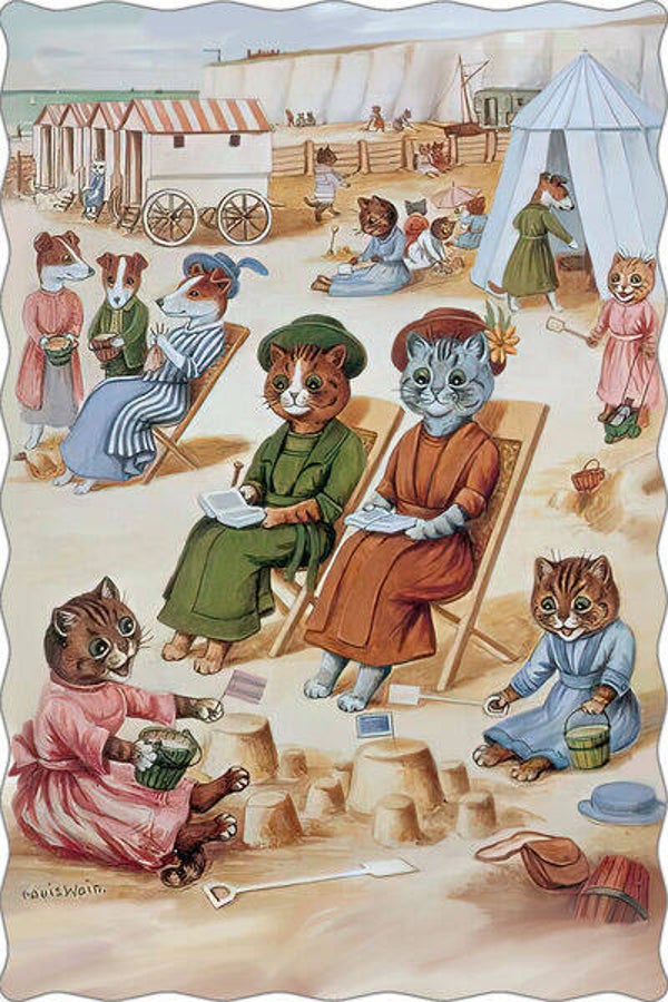 Wain: Cats at the Beach
