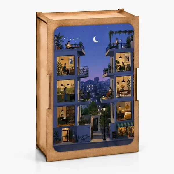 Stadt bei Nacht / 100 (BYW)