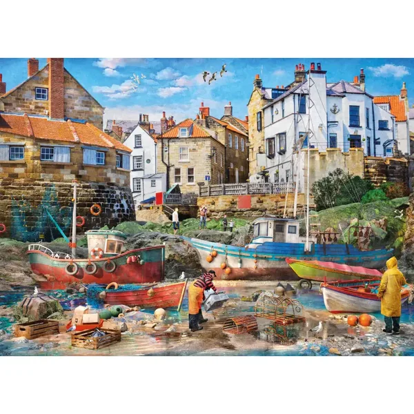 Davison: Fishermen at Robin Hood's Bay / 1000