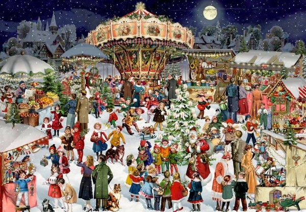 Adventskalender - Behr: Nostalgischer Weihnachtsmarkt / 24 x 42 (COP)