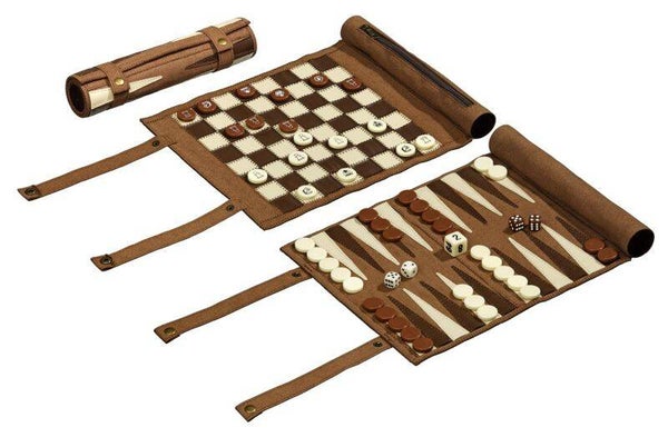 Reise Schach-Backgammon-Dame Set