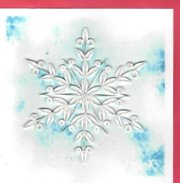 Quilling Card: Schneeflöckchen