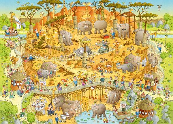 Degano: Funky Zoo - African Habitat / 1000