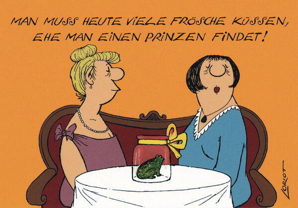 Loriot: Man muss heute viele Frösche küssen, ehe man einen Prinzen findet!