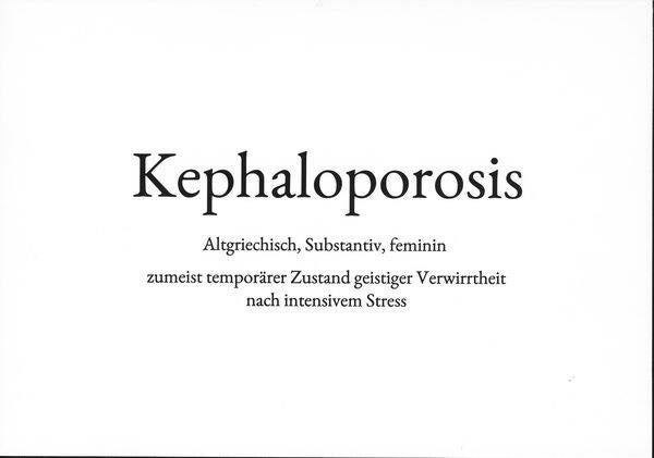 WS: Kephaloporosis