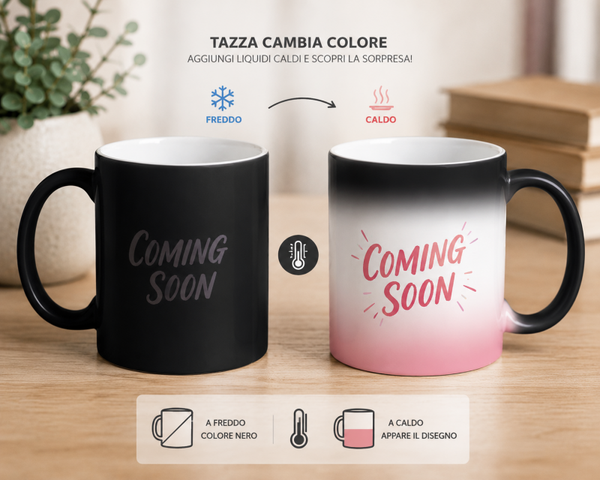 Mug personalizzata cambia colore