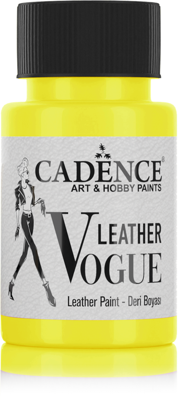 Cadence Leather Vogue Leer Verf 50 ml Neon Geel