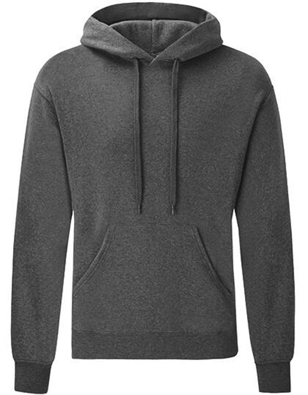 Fruit of the Loom Classic Hooded Sweat dark grey heather