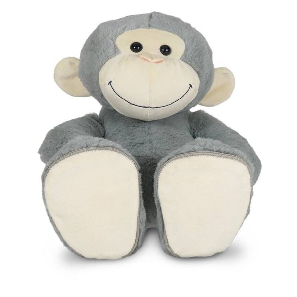 Funnies Aap grijs 45cm met verwisselbare zooltjes