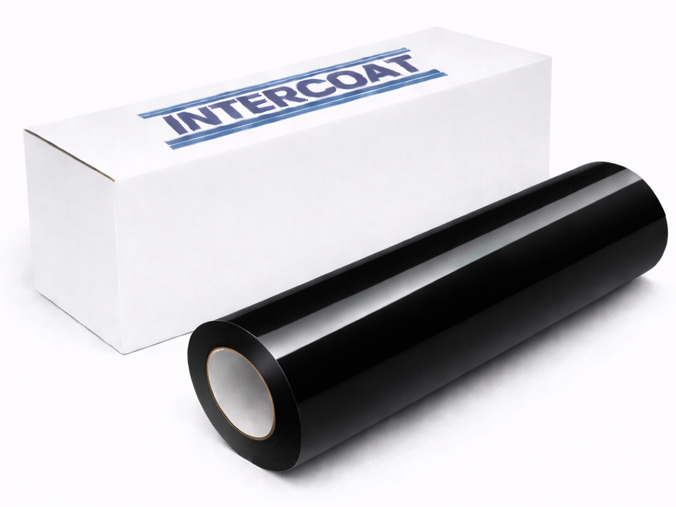 Intercoat Permanent Vinyl Glossy Black