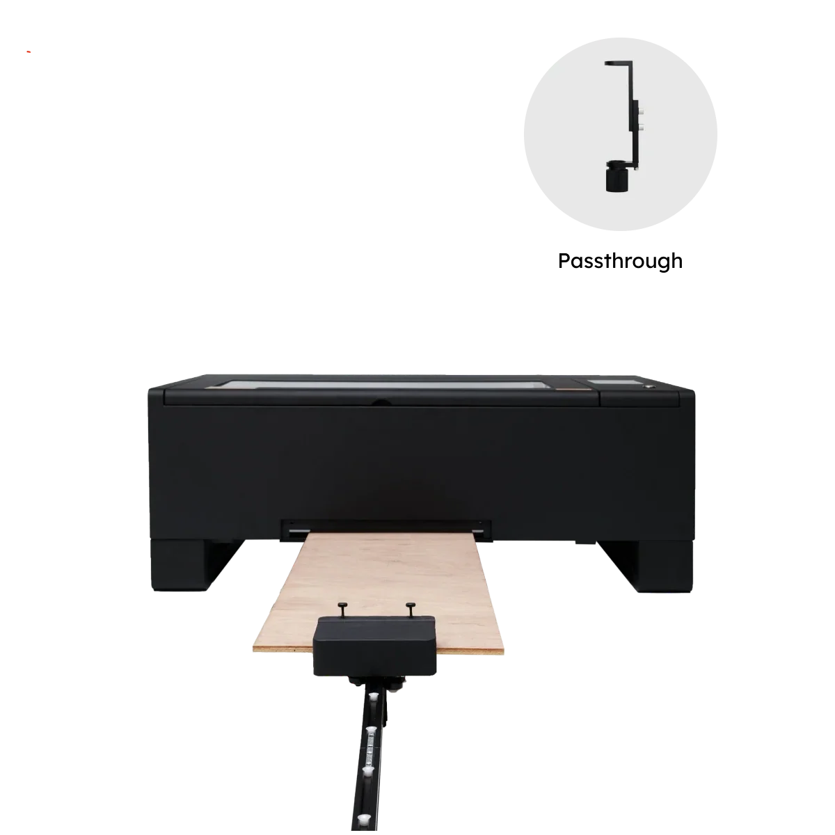 Flux Beambox II Passthrough & Open Bottom Add-on met automatische feeder