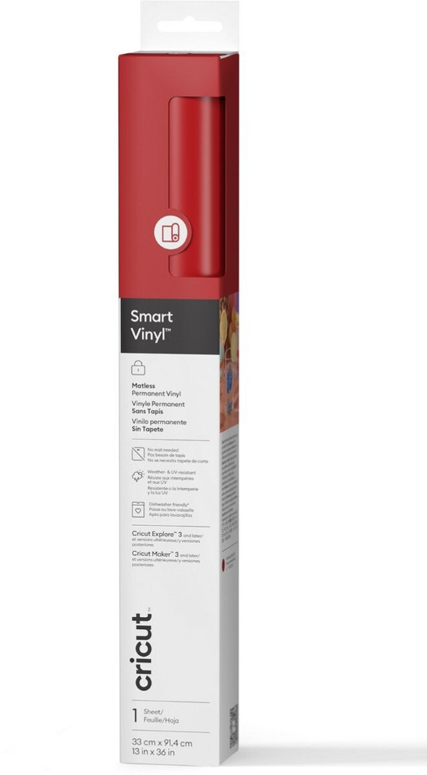 Cricut Smart Vinyl Permanent Mat Rood 2008521