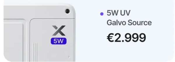 xTool X1 5w UV Galvo Module