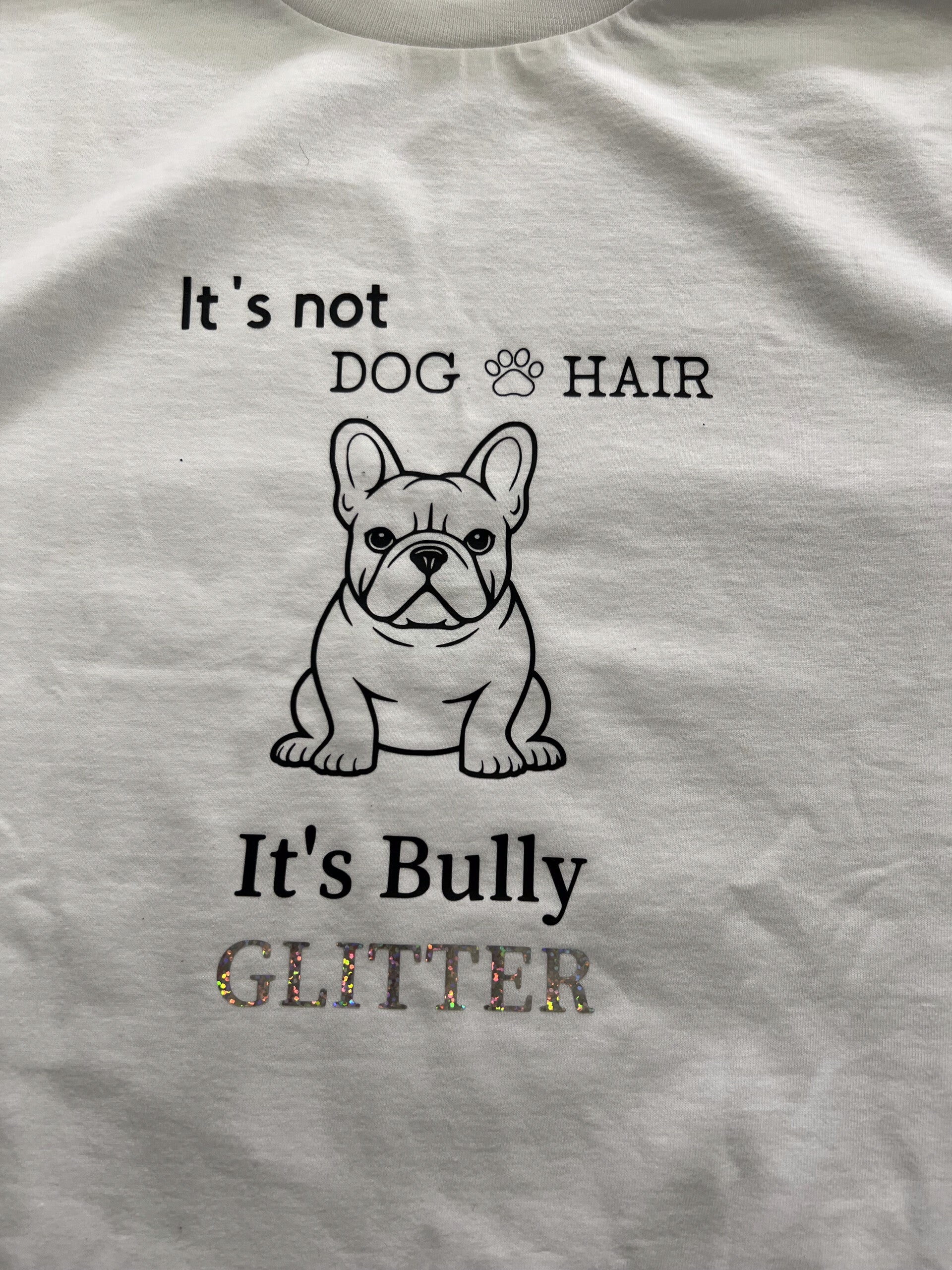 DBKC shirt wit French Bully Glitter