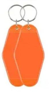 The Denim Family sleutelhanger oranje