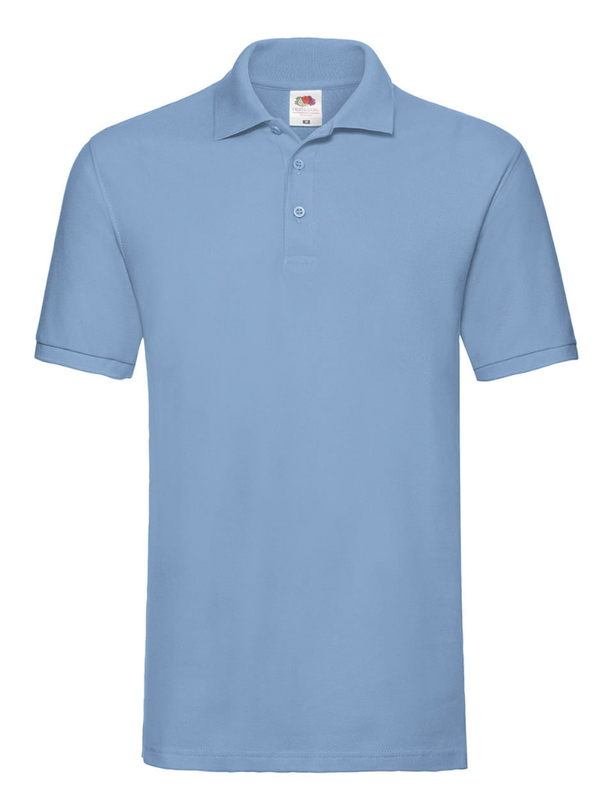 Fruit of the Loom Premium Polo heren sky blue