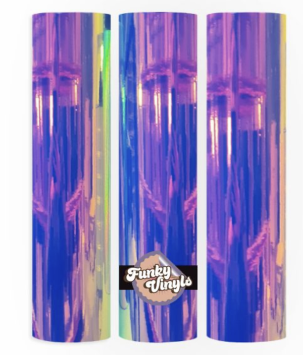 Funky Vinyls Opal vinyl hyacint blue 30x50cm