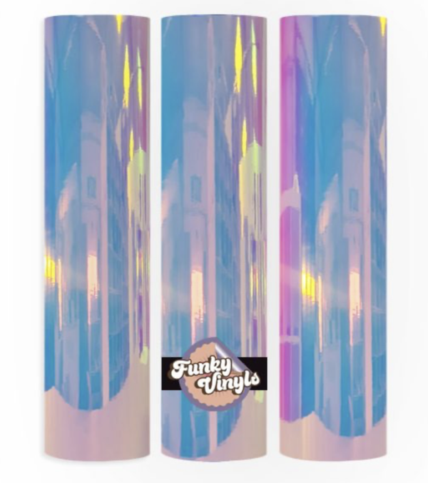 Funky Vinyls Opal vinyl white 30x50cm