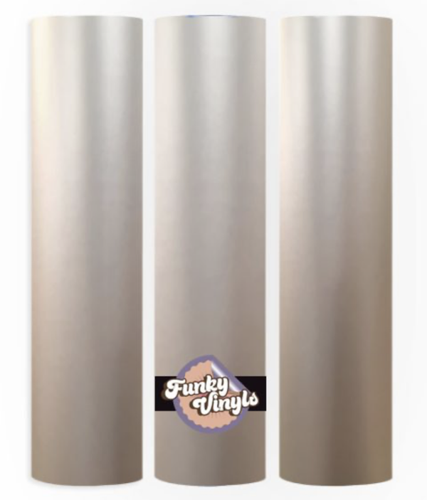 Funky Vinyls Satin Vinyl champagne 30x100cm