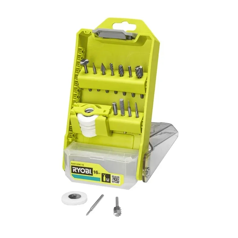 RYOBI - 16-delige set voor beeldhouwen en graveren - RAR100K-16