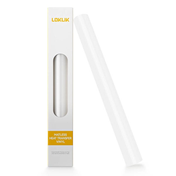 LOKLiK heat transfer vinyl matloos wit