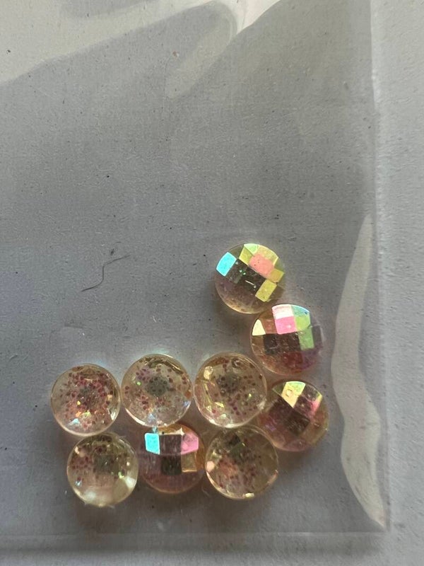 Glitterstone pink 4mm 10 stuks per zakje