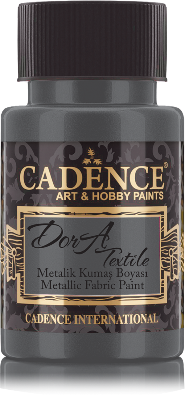 Cadence Dora Metallic Textielverf 50 ml Antraciet