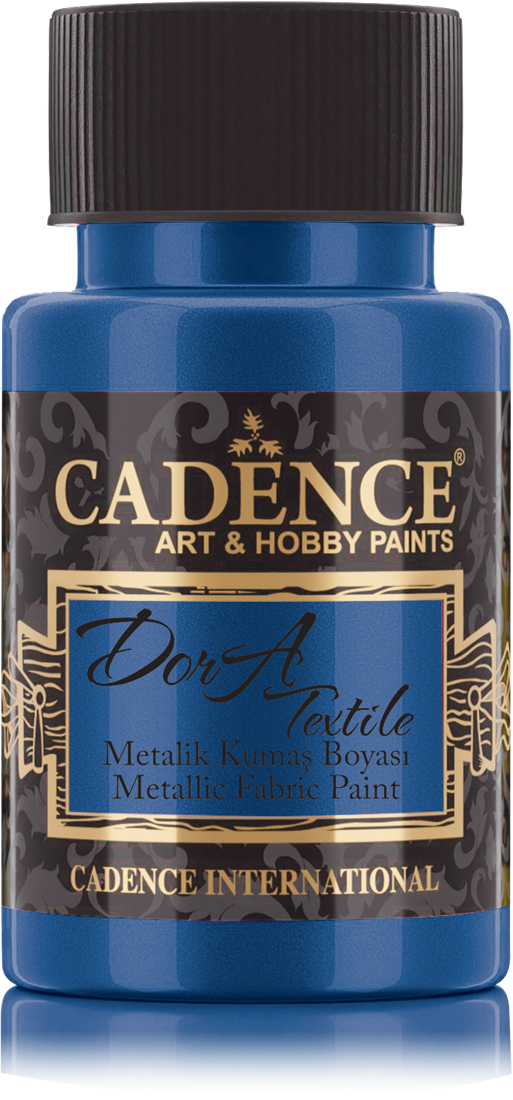 Cadence Dora Metallic Textielverf 50 ml Blauw