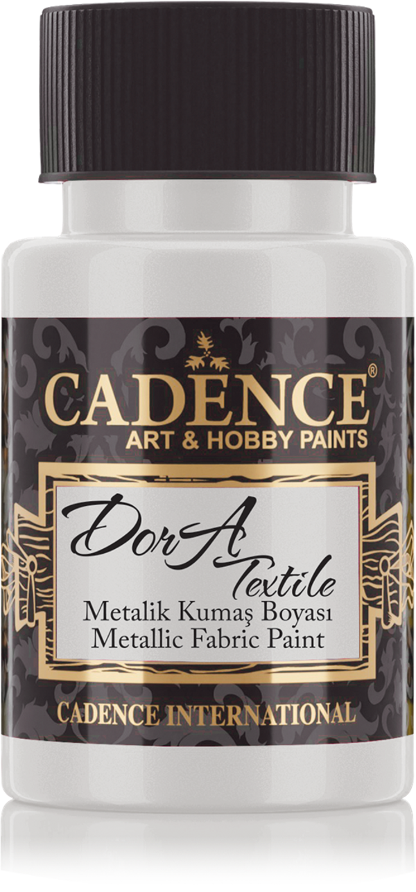 Cadence Dora Metallic Textielverf 50 ml Zilver