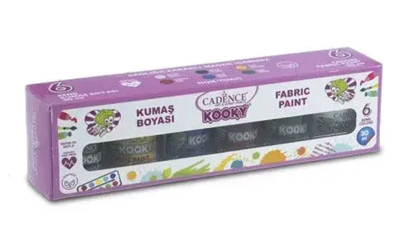 Cadence Kooky Textielverf Set 6x30 ml