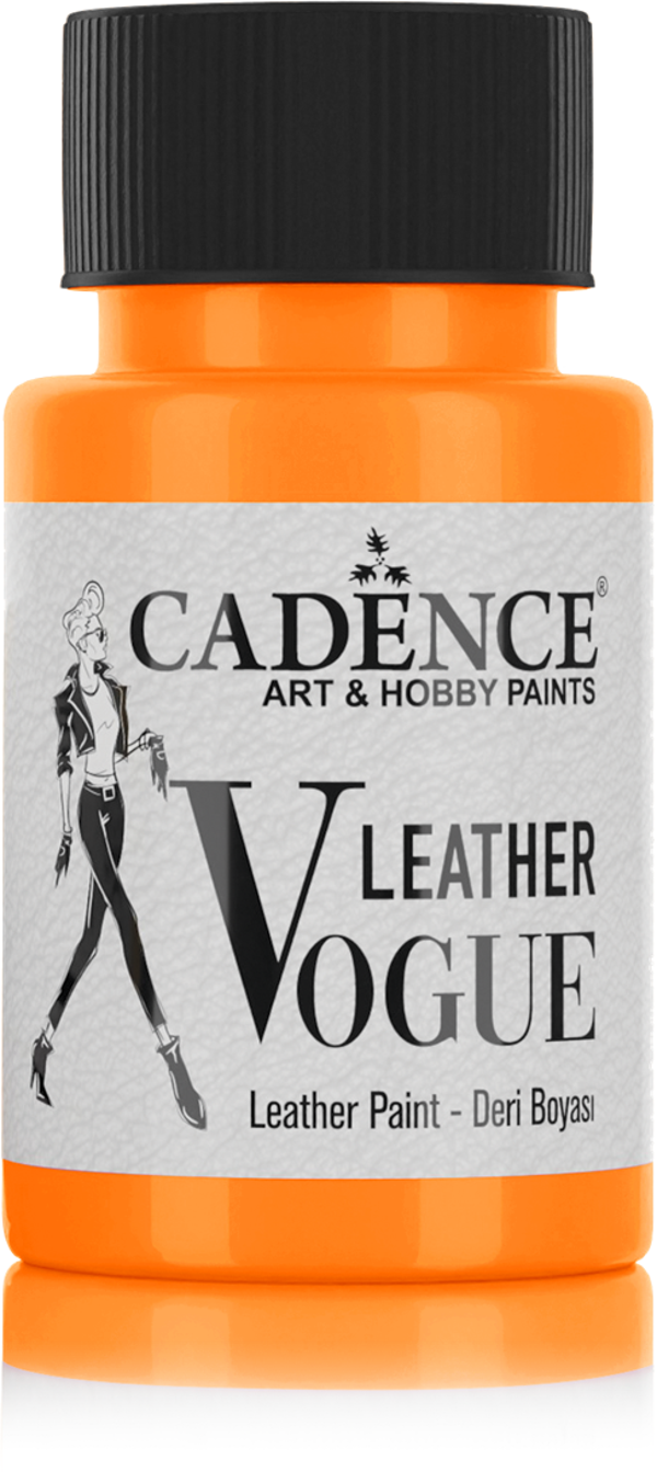 Cadence Leather Vogue Leer Verf 50 ml Neon Oranje