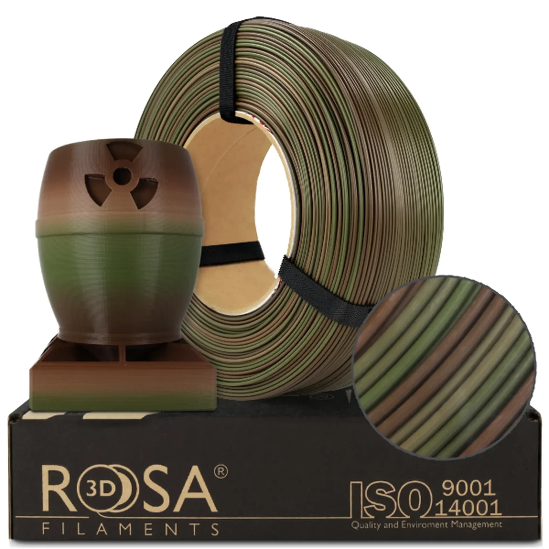 Rosa Filament ReFill PLA Rainbow Army Forest