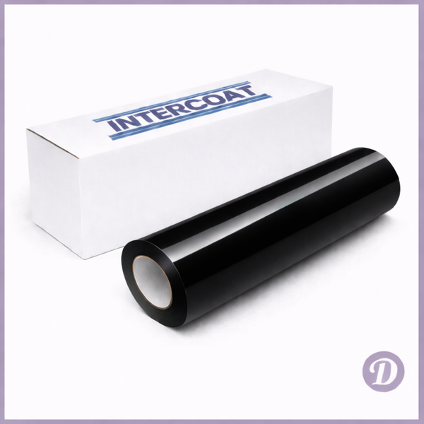 Intercoat Permanent Vinyl Glossy Black