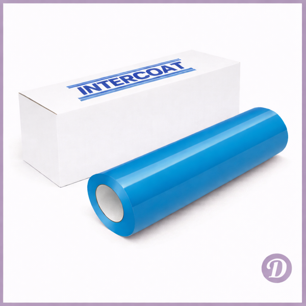 Intercoat Permanent Vinyl Glossy Light Blue