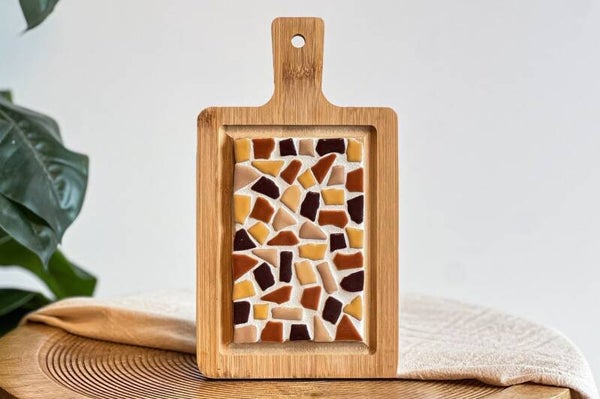 LC DIY pakket mozaïek borrelplank 20 cm zand