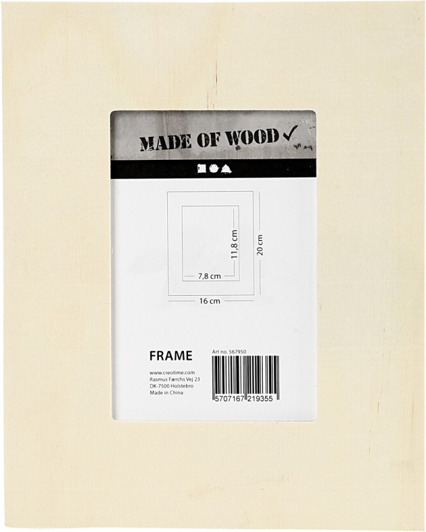 Made of Wood houten fotolijst 20x16cm