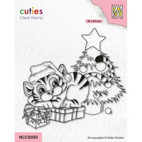 Nellie's Choice Cutie Clear Stempels Tiger