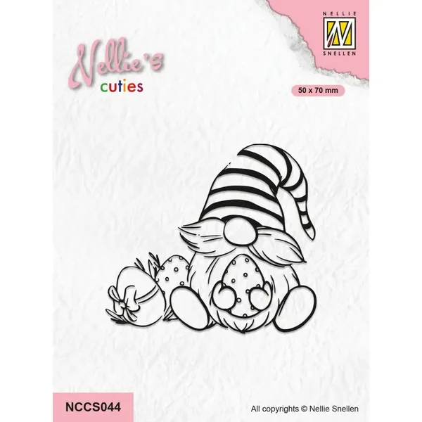 Nellie's Choice Cuties Clear Stempel Paas Gnome