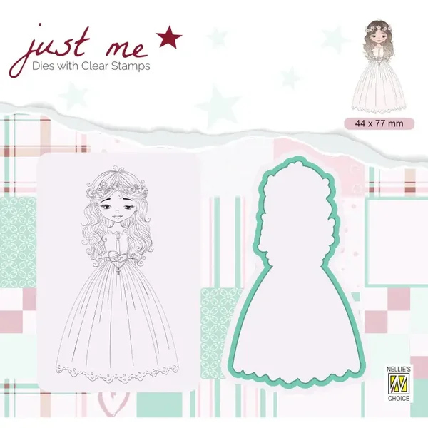 Nellie's Choice Just Me Cutting Die & Clear Stamp Communie