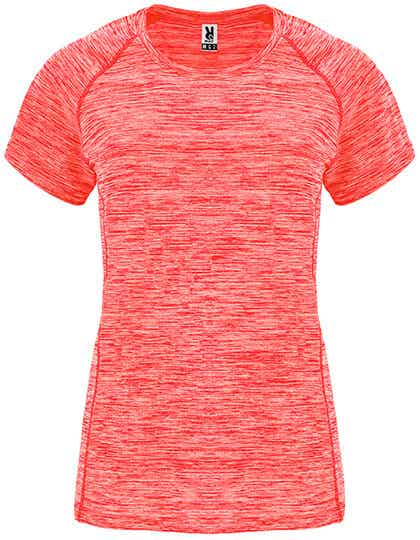 Roly Sport Women´s Austin T-Shirt  Heather Fluor Coral