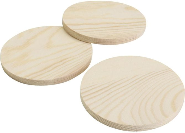 CC Houten Onderzetters Rond
