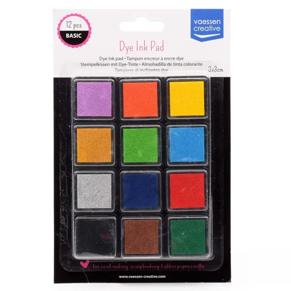 Vaessen Creative Dye ink pad 12pcs