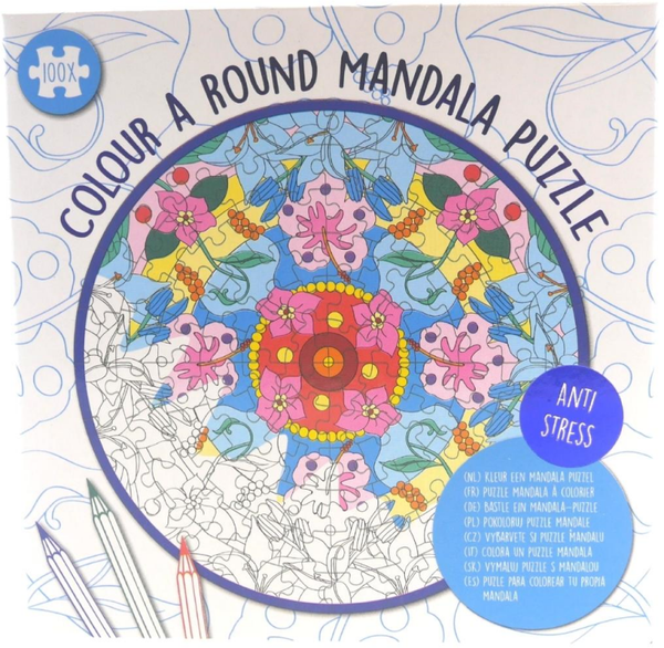 Wins Mini Mandala Puzzel Kleuren Rond