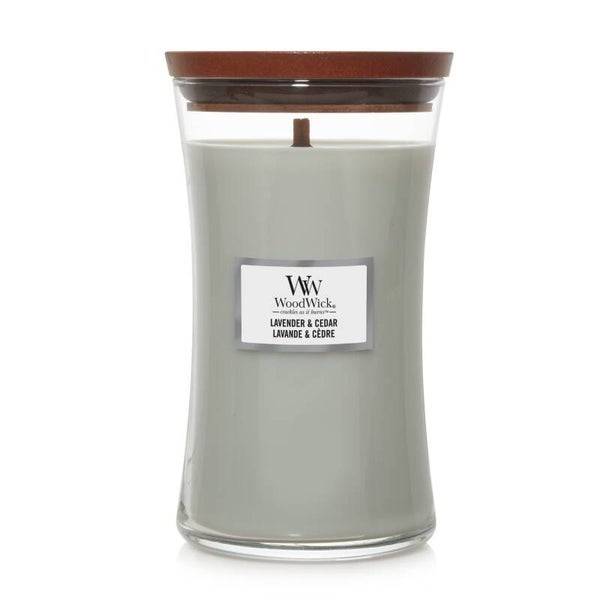 Woodwick Lavender & Cedar Large Candle