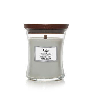 Woodwick Lavender & Cedar Medium Candle