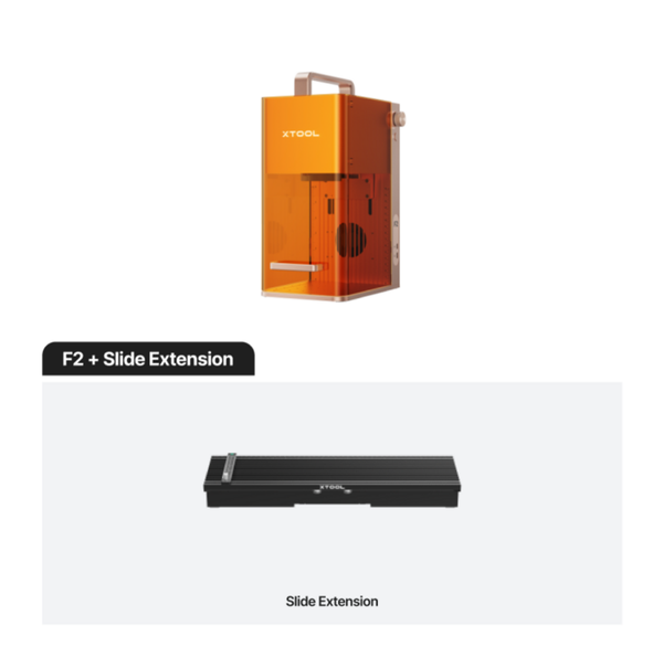 xTool F2 Lasergraveerder met slide extention