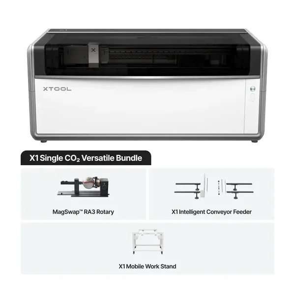 xTool X1 Single CO2 Versatile Bundle