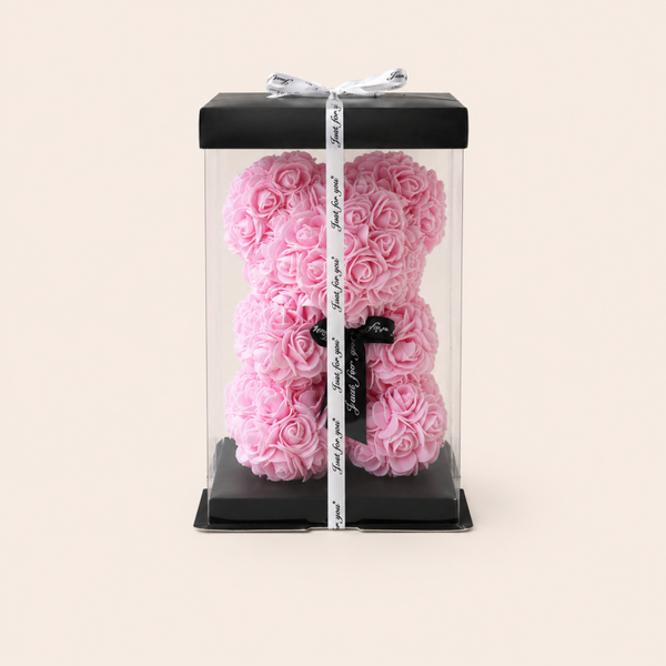 Roze Rozenbeer XL – Luxe Geschenkbox met Foamrozen